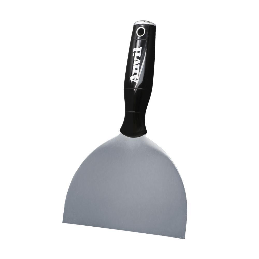 A single green leaf against a white background.