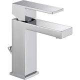 Modern Single Hole Single-Handle Bathroom Faucet in Chrome - Super Arbor
