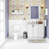 Style Selections Davies 36-in White Single Sink Bathroom Vanity with White Cultured Marble Top (Mirror Included)