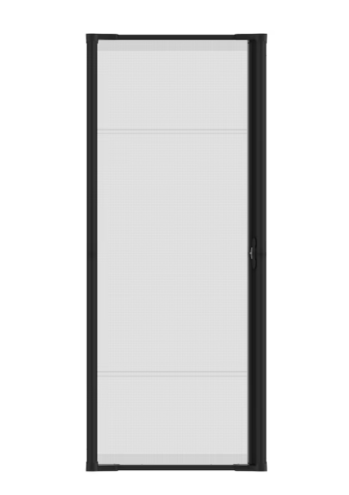 LARSON Brisa 36-in x 78-in Black Aluminum Retractable Screen Door