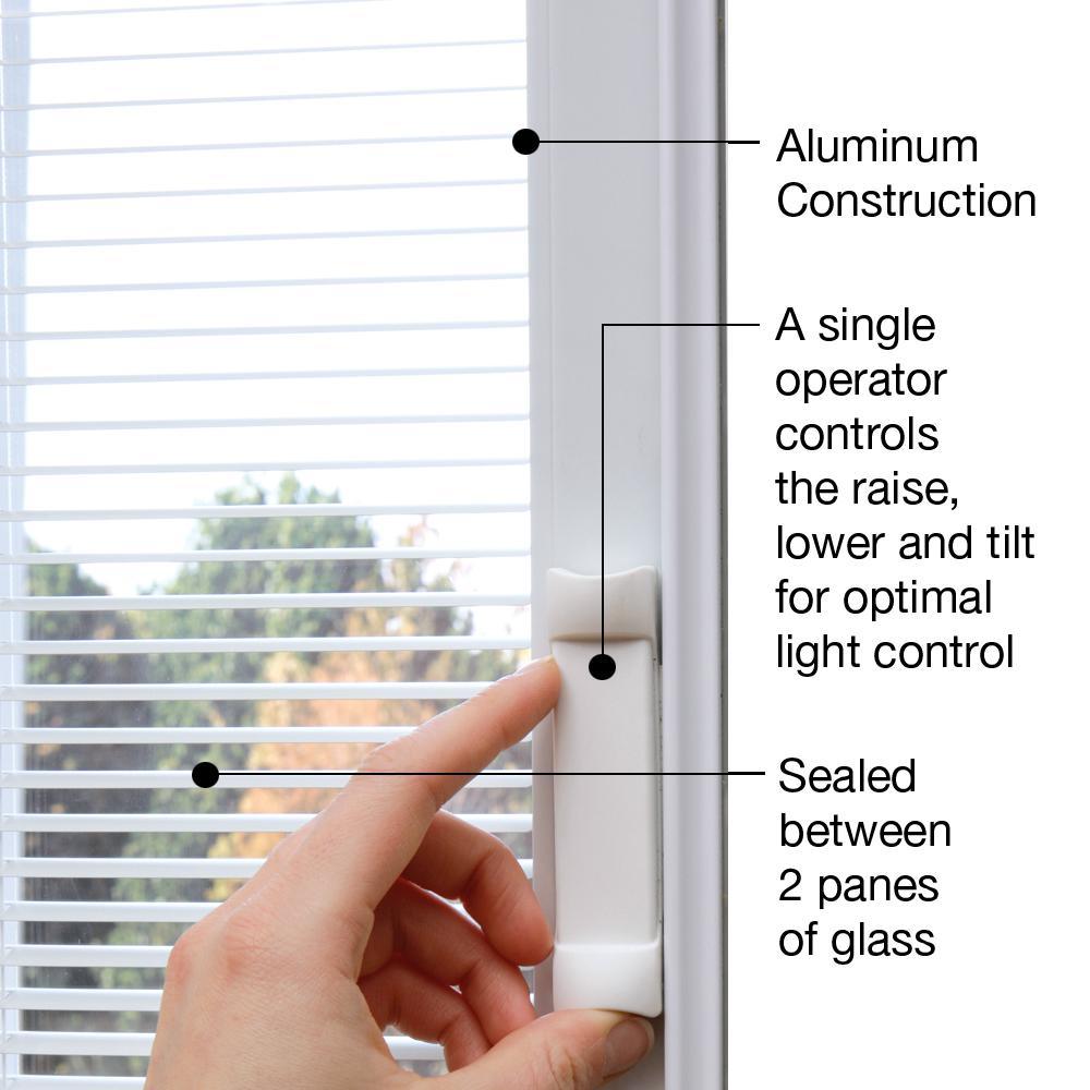 68.5 in. x 81.75 in. Internal Blinds Right-Hand Inswing Full Lite Clear Primed Steel Prehung Front Door with Sidelites - Super Arbor