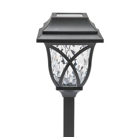 Portfolio 4X Brighter 4.8-Lumen Black Solar Integrated LED Path Light, 3500K