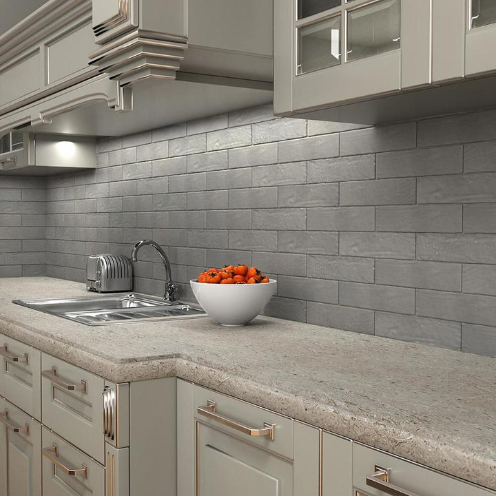 Boutique Ceramic Boutique Crafted Grey 3x12 3-in x 12-in Glazed