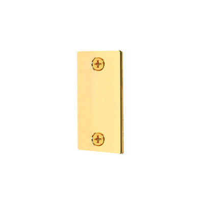 1-1/8 in. x 2-1/4 in. Brass Plated Door Filler Plate - Super Arbor