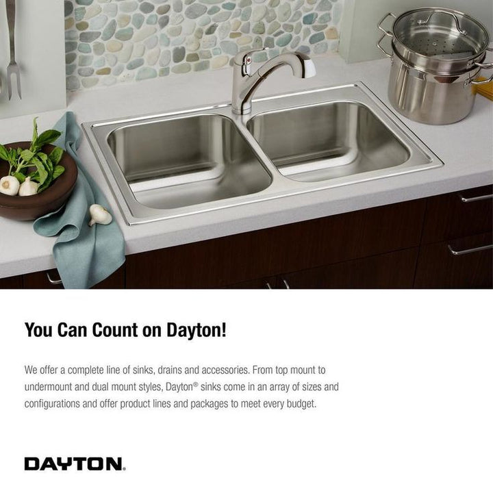 Drop-in Stainless Steel 17 in. 3-Hole Single Bowl Bar Sink in Satin