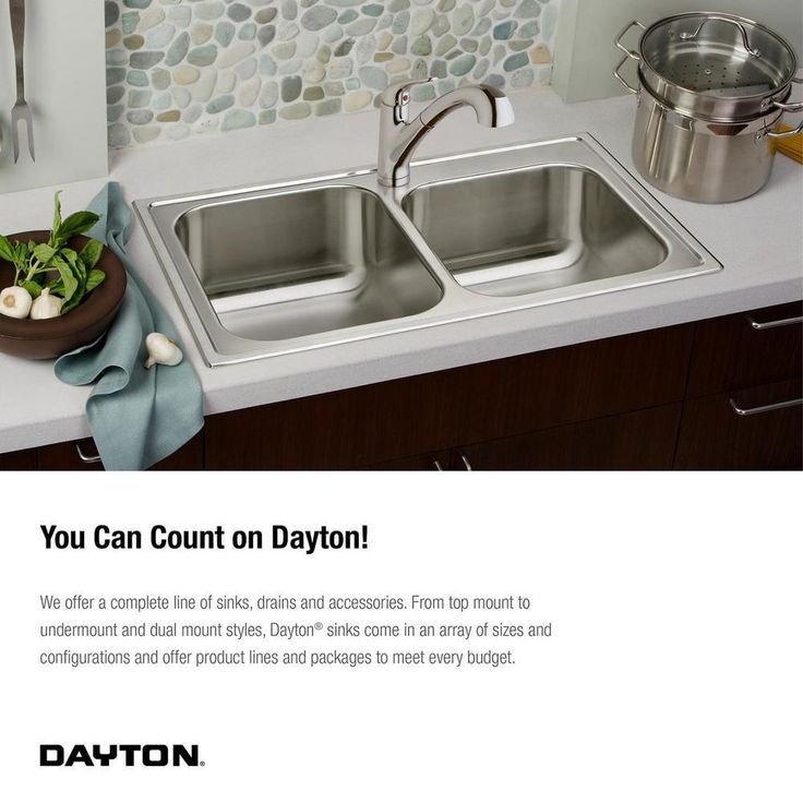 Dayton Drop-In Stainless Steel 17 in. 2-Hole Bar Sink