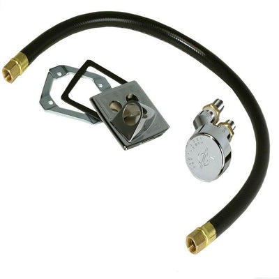 Vacuum Breaker for  Shampoo Sink with Receiver Plate and Hose
