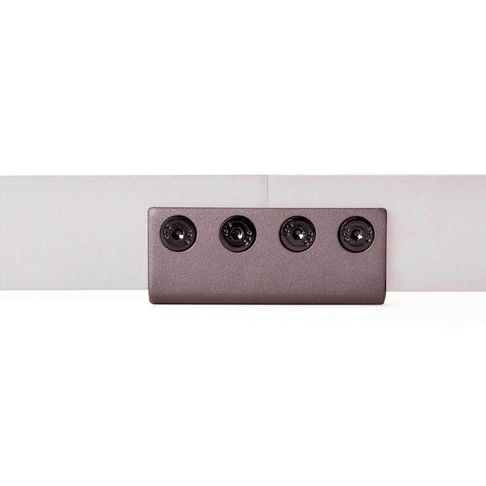 Top Mount 144 in. Antique Bronze Double Track Barn Door Hardware Kit - Super Arbor