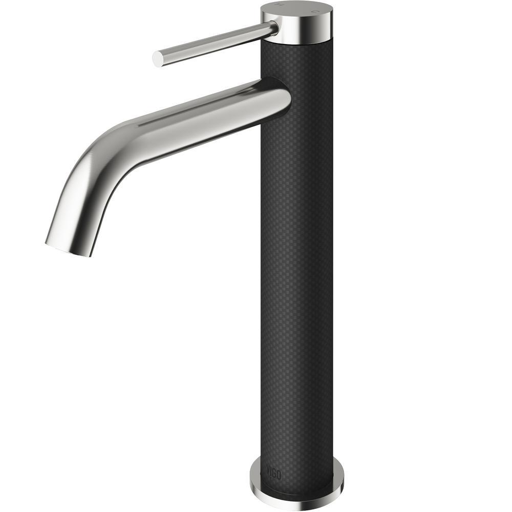 Lexington Single Hole Single-Handle cFiber Vessel Bathroom Faucet in Matte Black