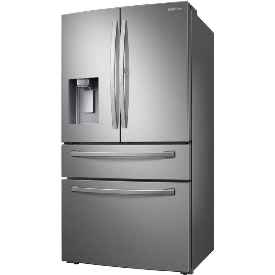 Samsung Food Showcase 28-cu ft 4-Door French Door Refrigerator with Ice Maker and Door within Door (Fingerprint-Resistant Black Stainless Steel) ENERGY STAR - Super Arbor