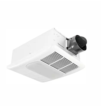 Radiance Series 80 CFM Ceiling Exhaust Bathroom Fan with Dimmable LED Light and Heater