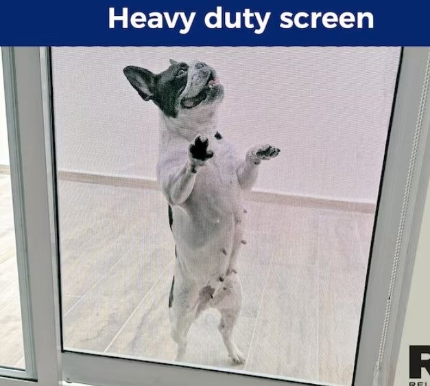 RELIABILT 36-in x 80-in White Aluminum Sliding Patio Screen Door