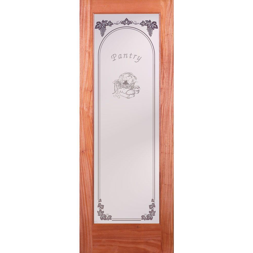30 in. x 80 in. Pantry Smooth 1 Lite Primed MDF Interior Door Slab - Super Arbor