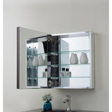 20 in. W x 26 in. H x 5-1/2 D Framed Bathroom Recessed or Surface-Mount Bathroom Medicine Cabinet in Oil Rubbed Bronze - Super Arbor