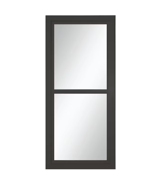 LARSON Tradewinds Selection 32-in x 81-in Peregrine (Graphite) Full-view Retractable Screen Aluminum Storm Door