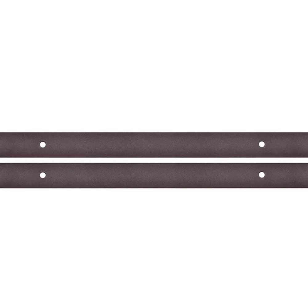Top Mount 144 in. Antique Bronze Double Track Barn Door Hardware Kit - Super Arbor