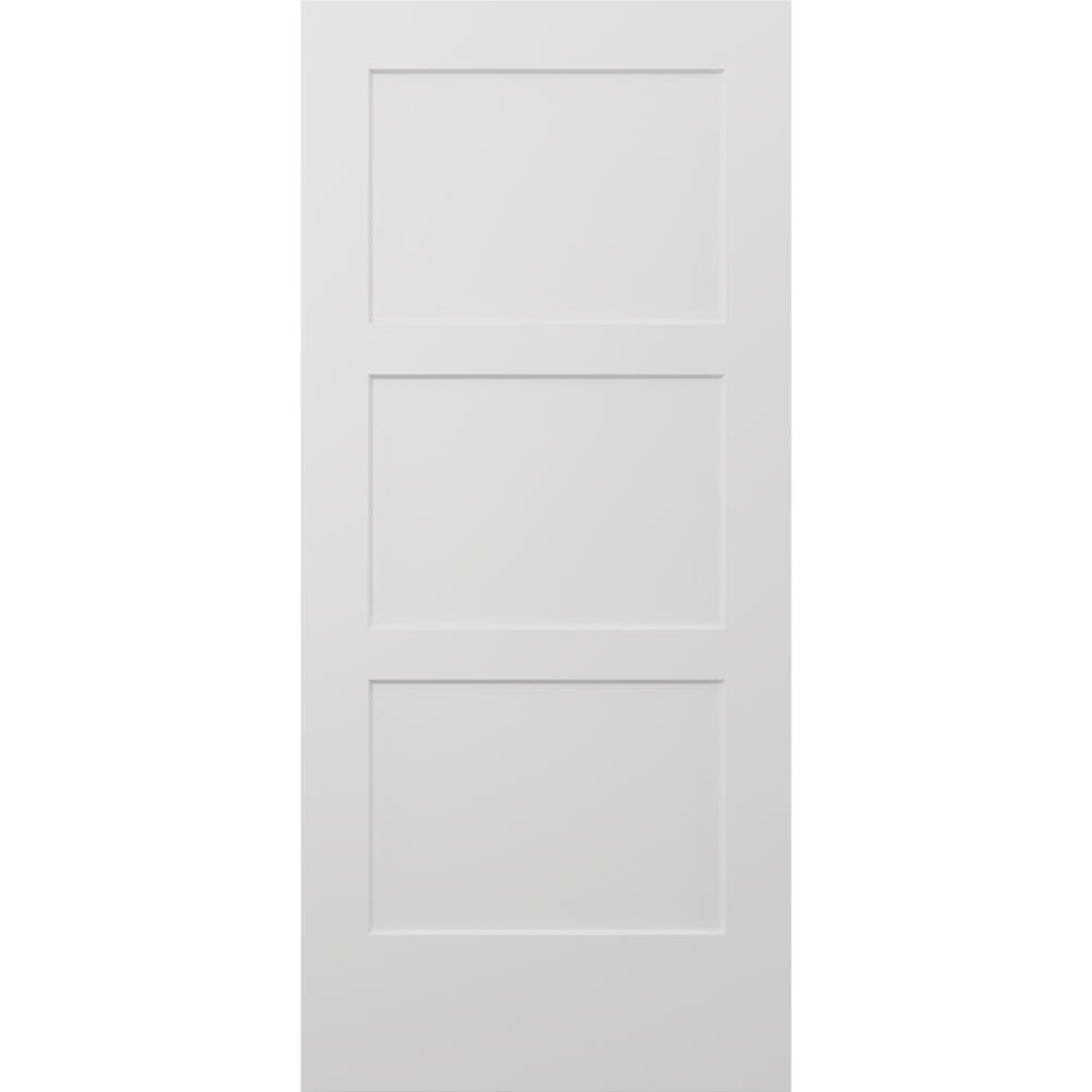30 in. x 80 in. Birkdale Primed Smooth Solid Core Molded Composite Interior Door Slab - Super Arbor