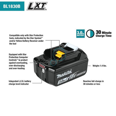 18-Volt LXT Lithium-Ion High Capacity Battery Pack 3.0Ah with Fuel Gauge (2-Pack)