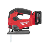 M18 FUEL 18-Volt Lithium-Ion Brushless Cordless Jig Saw Kit With (1) 5.0Ah Battery, Charger and Case