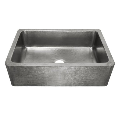 Percy Farmhouse Apron-Front Crafted Stainless Steel 32 in. Single Bowl Kitchen Sink with Brushed Finish
