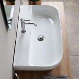 Nameeks Glam Wall Mounted Bathroom Sink in White