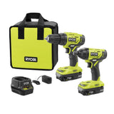 18-Volt ONE+ Lithium-Ion Cordless 6-Tool Combo Kit with (2) Batteries, Charger, and Bag - Super Arbor