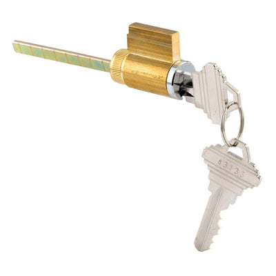1-7/8 in. Brass Housing with Chrome Plated Face, Cylinder Lock, Schlage Shaped Keyway and Keys - Super Arbor