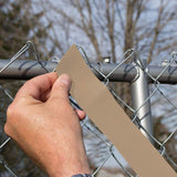 Everbilt 250 ft. Roll Economy Vinyl Fence Weave Beige with 100 Brass Fasteners