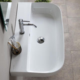 Nameeks Glam Wall Mounted Bathroom Sink in White