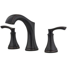 Pfister Auden Tuscan Bronze 2-Handle Widespread WaterSense Bathroom Sink Faucet with Drain