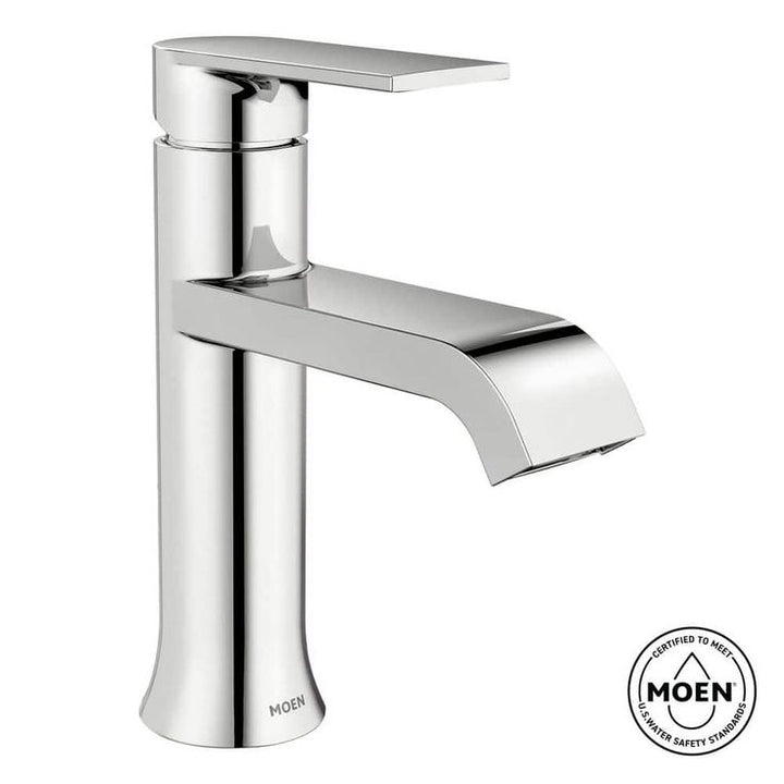 Genta Single Hole Single-Handle Bathroom Faucet in Chrome