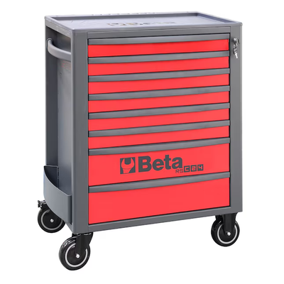 Beta RSC24 29.13-in W x 38.15-in H 8-Drawer Steel Rolling Tool Cabinet (Red)