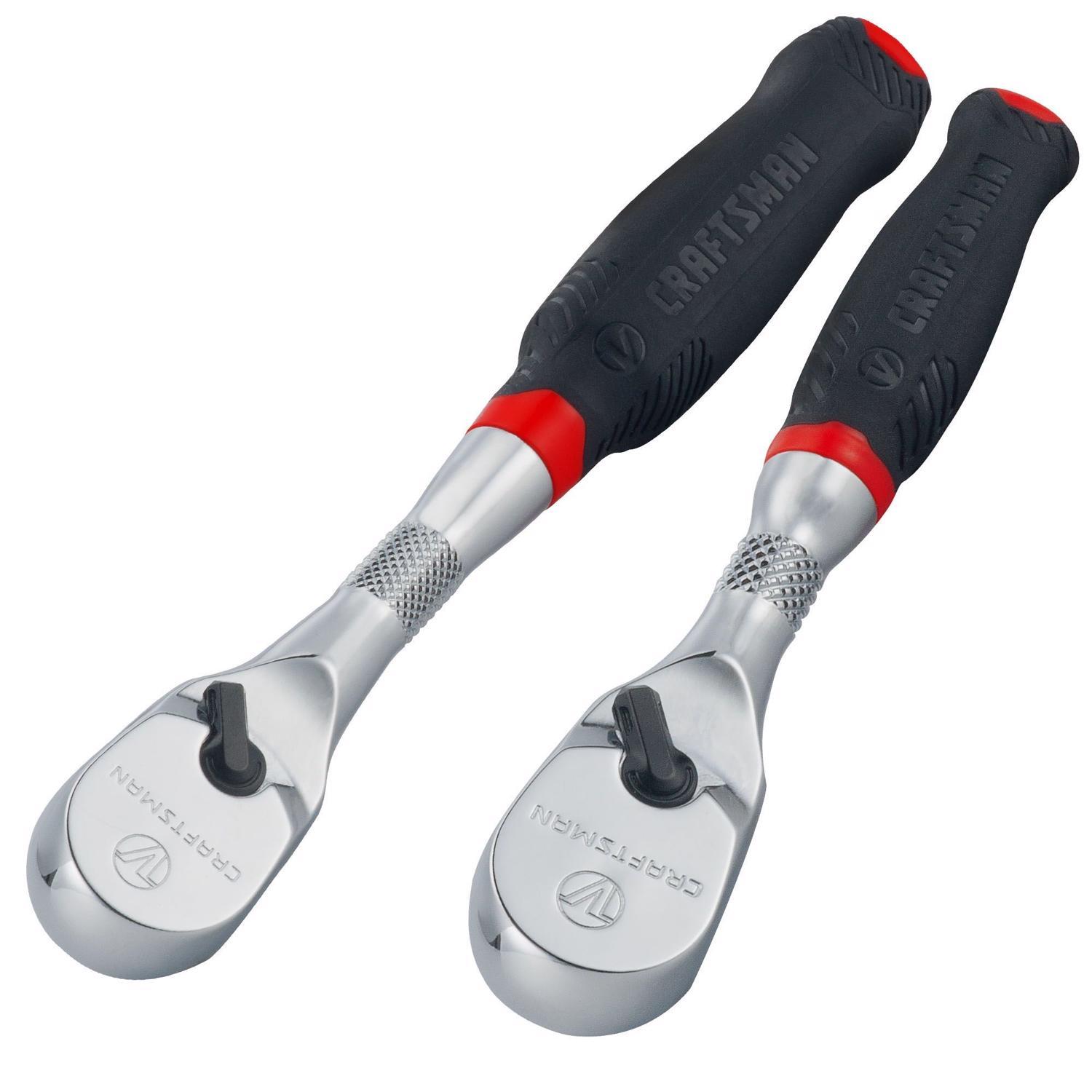 Craftsman V-Series Comfort Grip Ratchet Set - 1/4 and 3/8 in. Drive ...