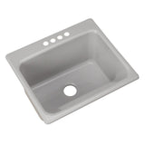 Kensington Drop-In Acrylic 25 in. 4-Hole Single Bowl Utility Sink in White - Super Arbor