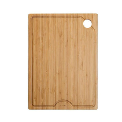 12 in. Solid Bamboo Workstation Kitchen Sink Cutting Board