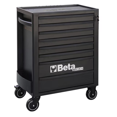 Beta RSC24 29.13-in W x 38.15-in H 8-Drawer Steel Rolling Tool Cabinet (Black)