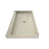 Redi Base 48 in. x 72 in. Single Threshold Shower Base with Center Drain and Polished Chrome Drain Plate - Super Arbor