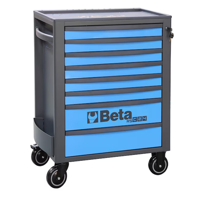 Beta RSC24 29.13-in W x 38.15-in H 8-Drawer Steel Rolling Tool Cabinet (Blue)