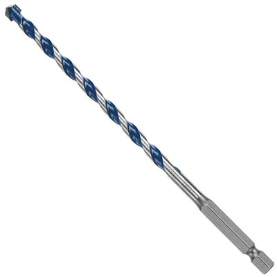 1/4 in. x 4 in. x 6 in. Blue Granite Turbo Carbide Hammer Drill Bit  for Concrete, Stone and Masonry Drilling - Super Arbor