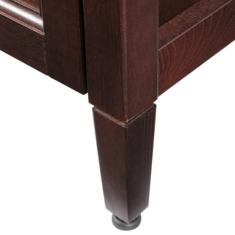 Claxby 48 in. W x 34 in H x 22 in. D Bath Vanity Cabinet Only in Chocolate - Super Arbor