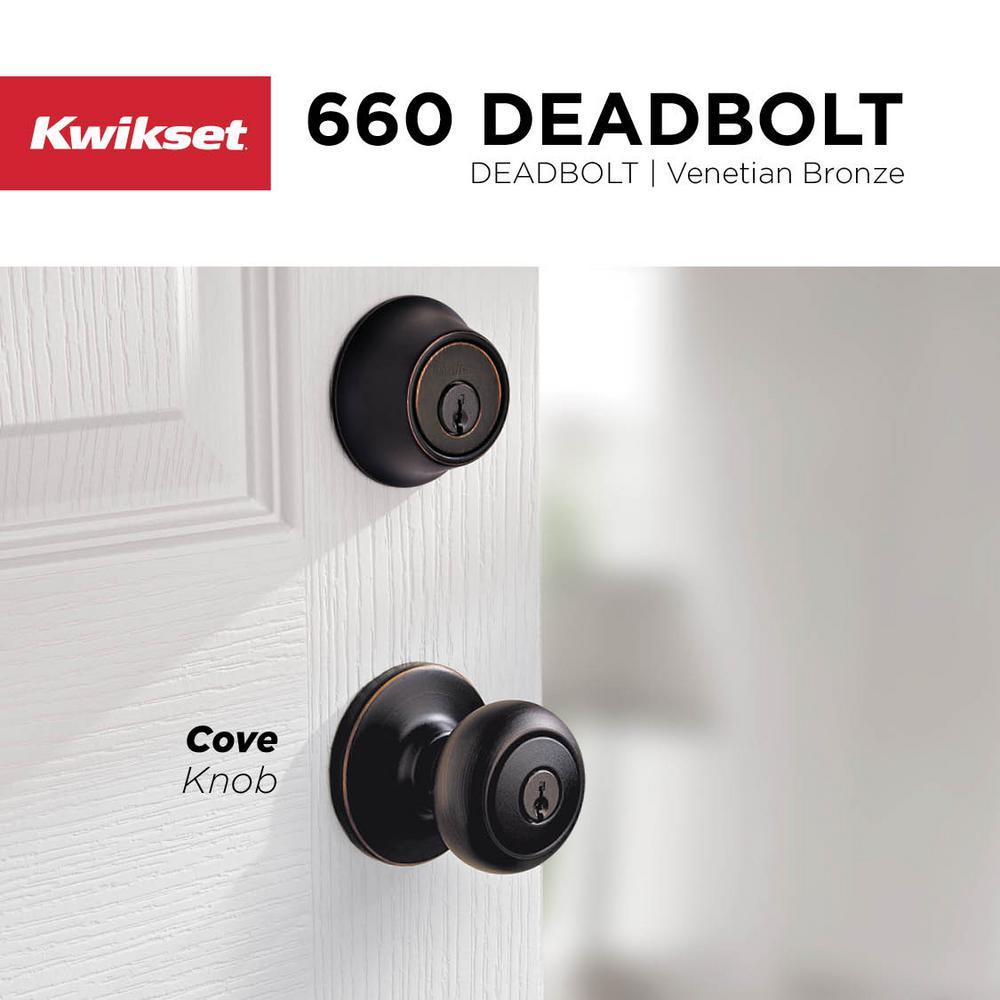 660 Series Venetian Bronze Single-Cylinder Deadbolt - Super Arbor