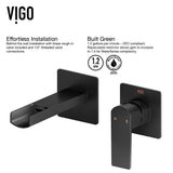 Marigold White Matte Stone Vessel Bathroom Sink Set with Atticus Wall Mount Faucet in Matte Black - Super Arbor