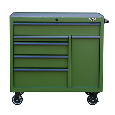 Viper Tool Storage 41-Inch 6-Drawer Steel Rolling Cabinet, Army Green