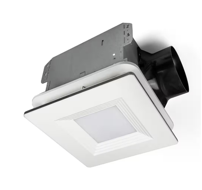 160 CFM Ceiling Mount Room Side Installation Bathroom Exhaust Fan with Adjustable LED Lighting and Night Light