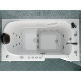 Safe Premier 59.6 in. x 60 in. x 32 in. Right Drain Walk-in Air and Whirlpool Bathtub in White - Super Arbor