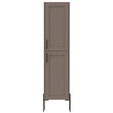 Svedin 18 in. W x 13 in. D x 71 in. H Free Standing Tall Bathroom Linen Cabinet in Taupe - Super Arbor