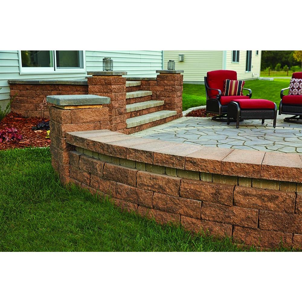 Oldcastle Tango 4 in. x 12 in. x 6 in. Brown/Buff Concrete Garden Wall –  Super Arbor, image size:1000x1000