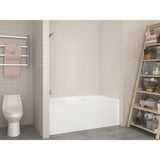 Amber 5 ft. Acrylic Rectangular Drop-in Whirlpool Bathtub in White - Super Arbor