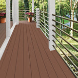 BEHR DECKplus 5 gal. #SC-330 Redwood Solid Waterproofing Exterior Wood Stain - Super Arbor