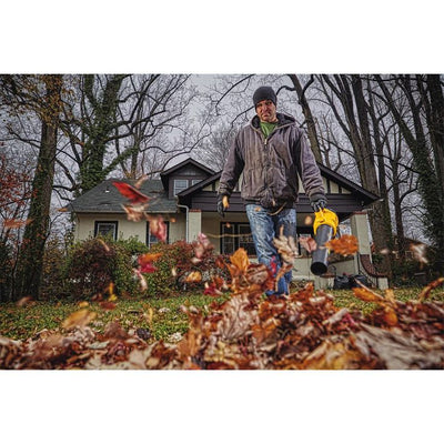 DEWALT 90 MPH 400 CFM 20V MAX Lithium Ion Cordless Handheld Leaf Blower (Tool Only) with Bonus 20V MAX Starter Kit Included